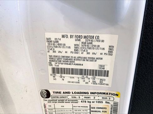 Used 2014 Ford F150 Raptor w/ Equipment Group 801A Luxury image 8