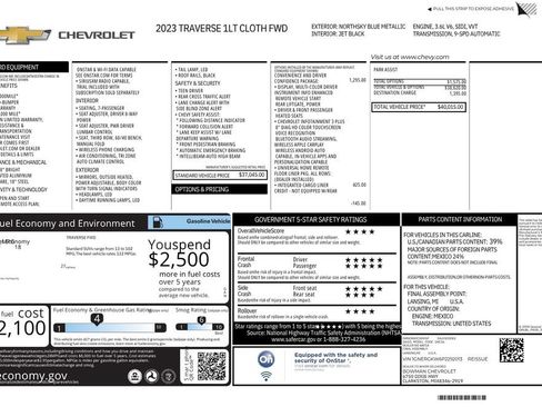 Used 2023 Chevrolet Traverse LT FWD image 12
