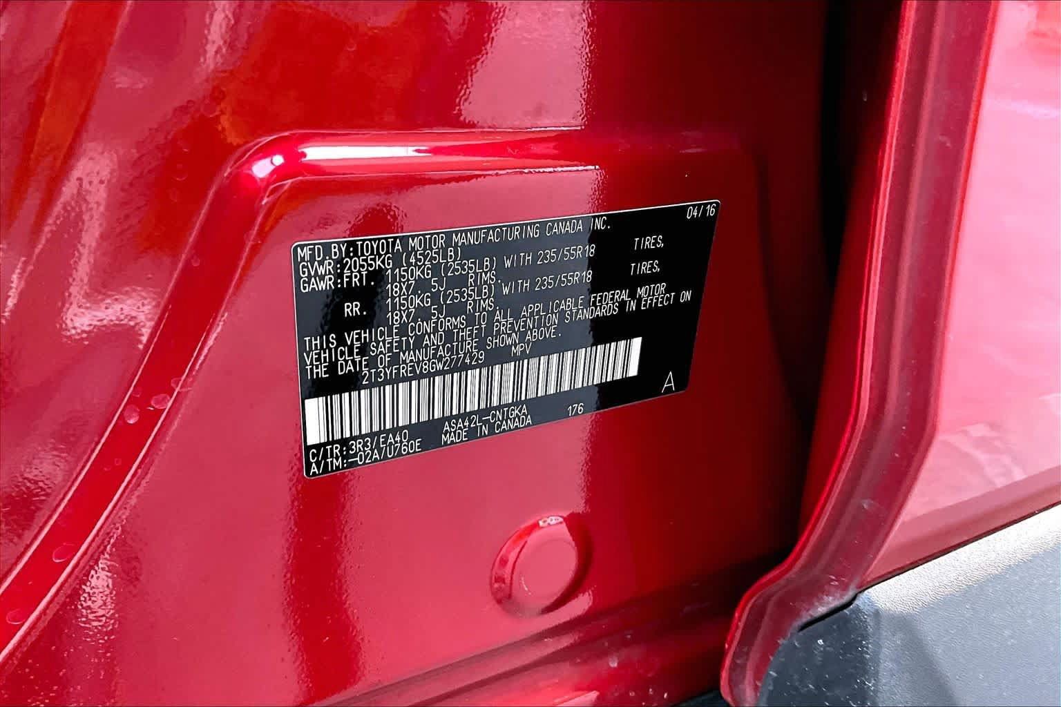 Used 2016 Toyota RAV4 Limited w/ Advanced Technology Package FWD image 34