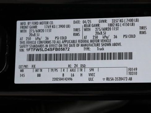 Used 2025 Ford F150 Lariat w/ Equipment Group 502A High AWD/4WD image 32