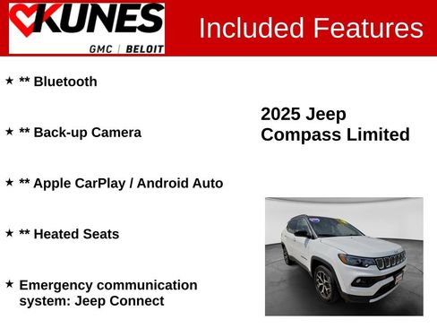 Used 2025 Jeep Compass Limited AWD/4WD image 2