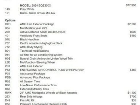 Certified 2024 Mercedes-Benz EQE 350+ SUV image 4