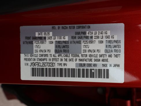 Used 2025 MAZDA CX-5 AWD 2.5 S w/ Preferred Package image 40