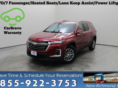 Certified 2024 Chevrolet Traverse LT w/ LPO, Floor Liner Package AWD/4WD image 1