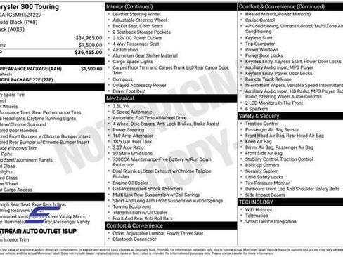 Used 2021 Chrysler 300 Touring w/ Sport Appearance Package image 26