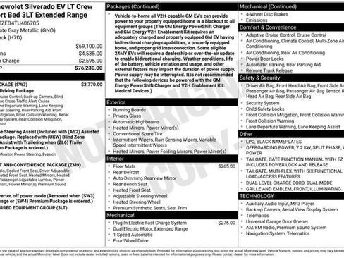 New 2026 Chevrolet Silverado EV LT w/ Plus Package AWD/4WD image 2