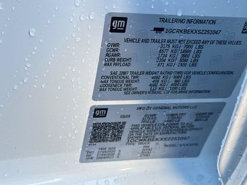 Used 2025 Chevrolet Silverado 1500 Custom w/ LPO, Dark Essentials Package image 30