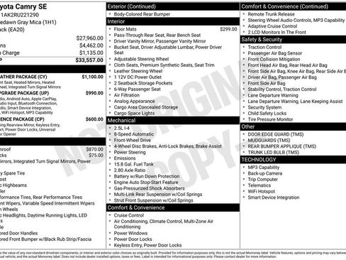 Certified 2024 Toyota Camry SE w/ Cold Weather Package FWD image 3