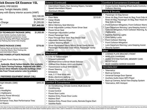 Used 2023 Buick Encore GX Essence w/ Advanced Technology Package AWD/4WD image 9