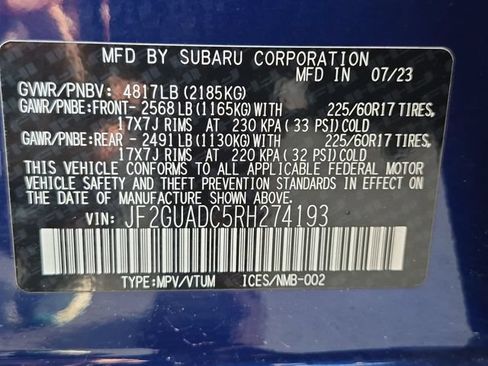 Used 2024 Subaru Crosstrek 2.0i Premium AWD/4WD image 25