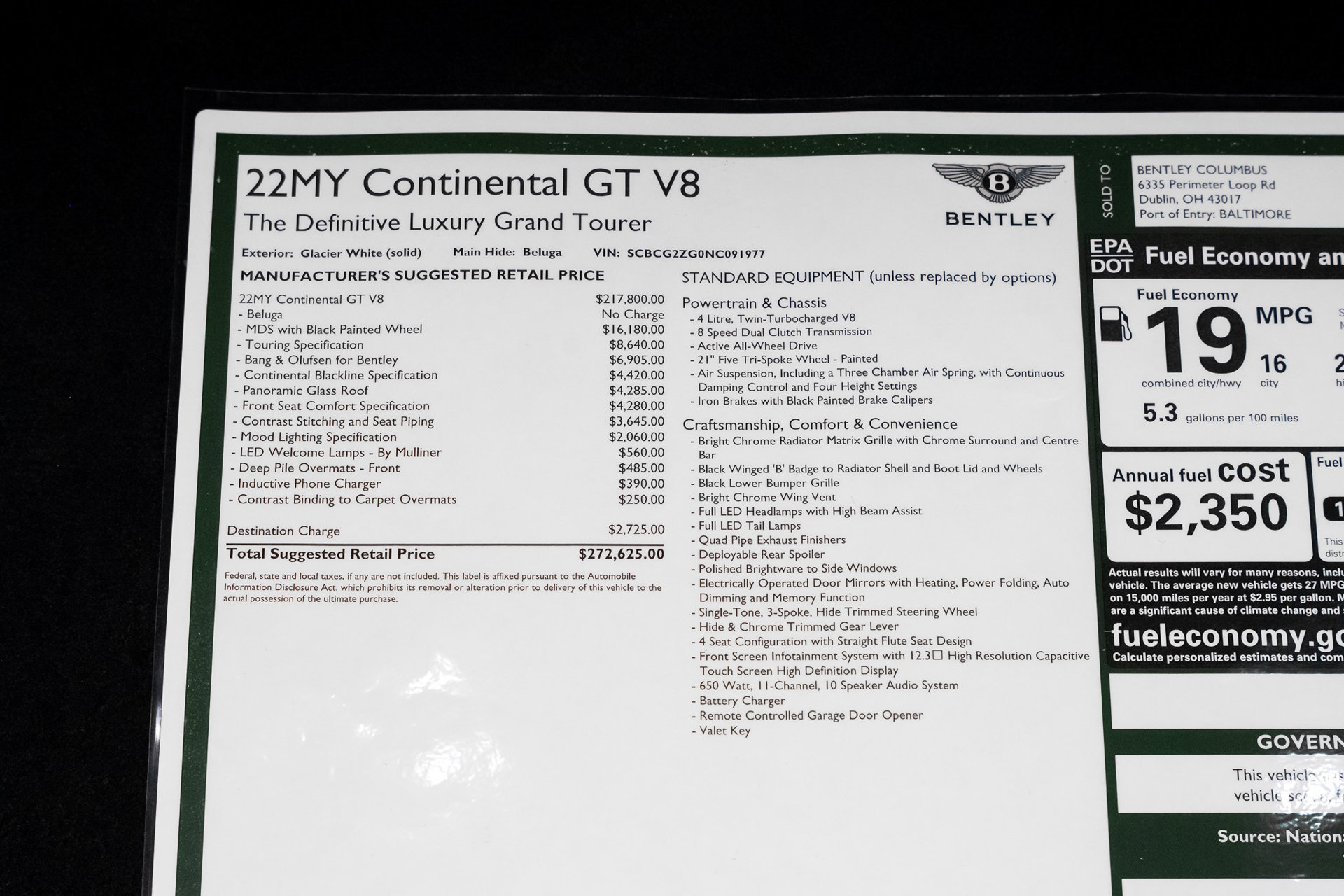 Used 2022 Bentley Continental GT AWD/4WD image 74