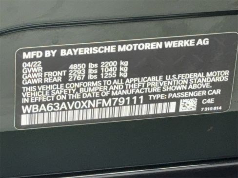 Used 2022 BMW 430i Gran Coupe w/ M Sport Package image 59