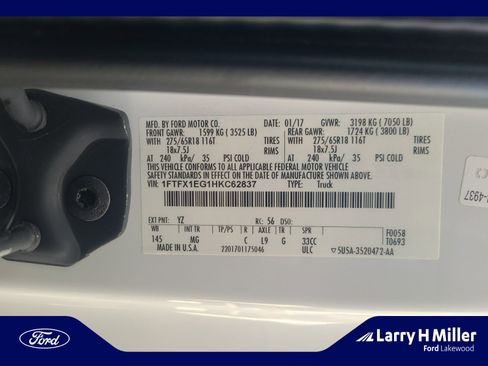 Used 2017 Ford F150 XLT w/ Equipment Group 302A Luxury image 25