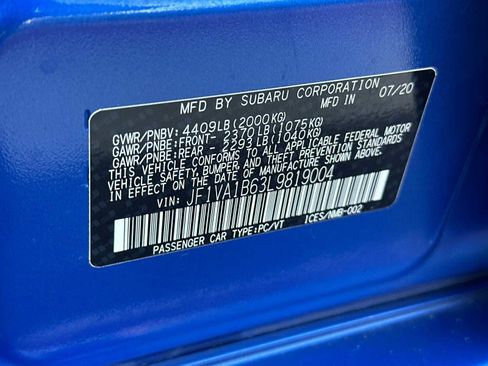 Used 2020 Subaru WRX Premium w/ Performance Package image 32