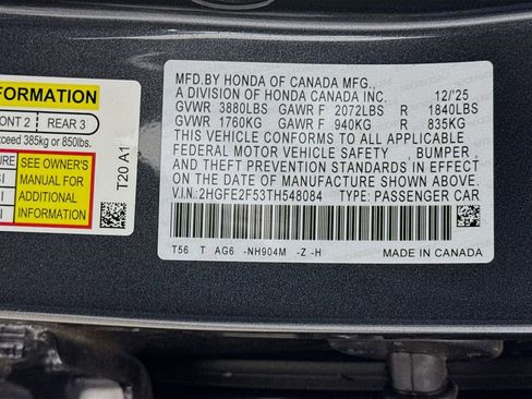 New 2026 Honda Civic Sport image 29