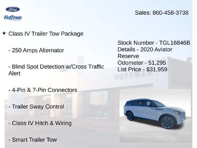 Used 2020 Lincoln Aviator Reserve w/ Equipment Group 202A AWD/4WD image 10