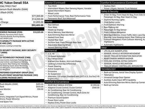 Used 2023 GMC Yukon Denali w/ Denali Reserve Package AWD/4WD image 40