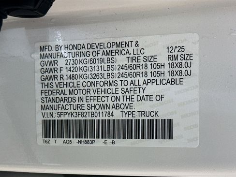 New 2026 Honda Ridgeline Black Edition image 32