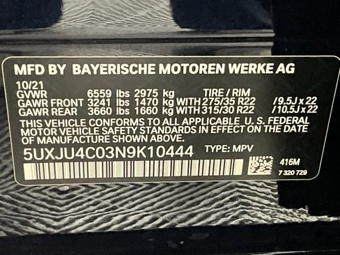 Used 2022 BMW X5 M50i image 30