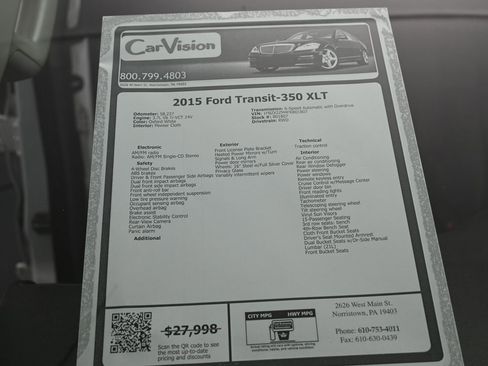 Used 2015 Ford Transit 350 XLT image 34