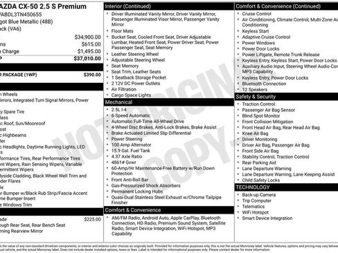 Certified 2026 MAZDA CX-50 AWD 2.5 S w/ Weather Package image 4