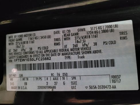 Used 2020 Ford F150 Lariat AWD/4WD image 33