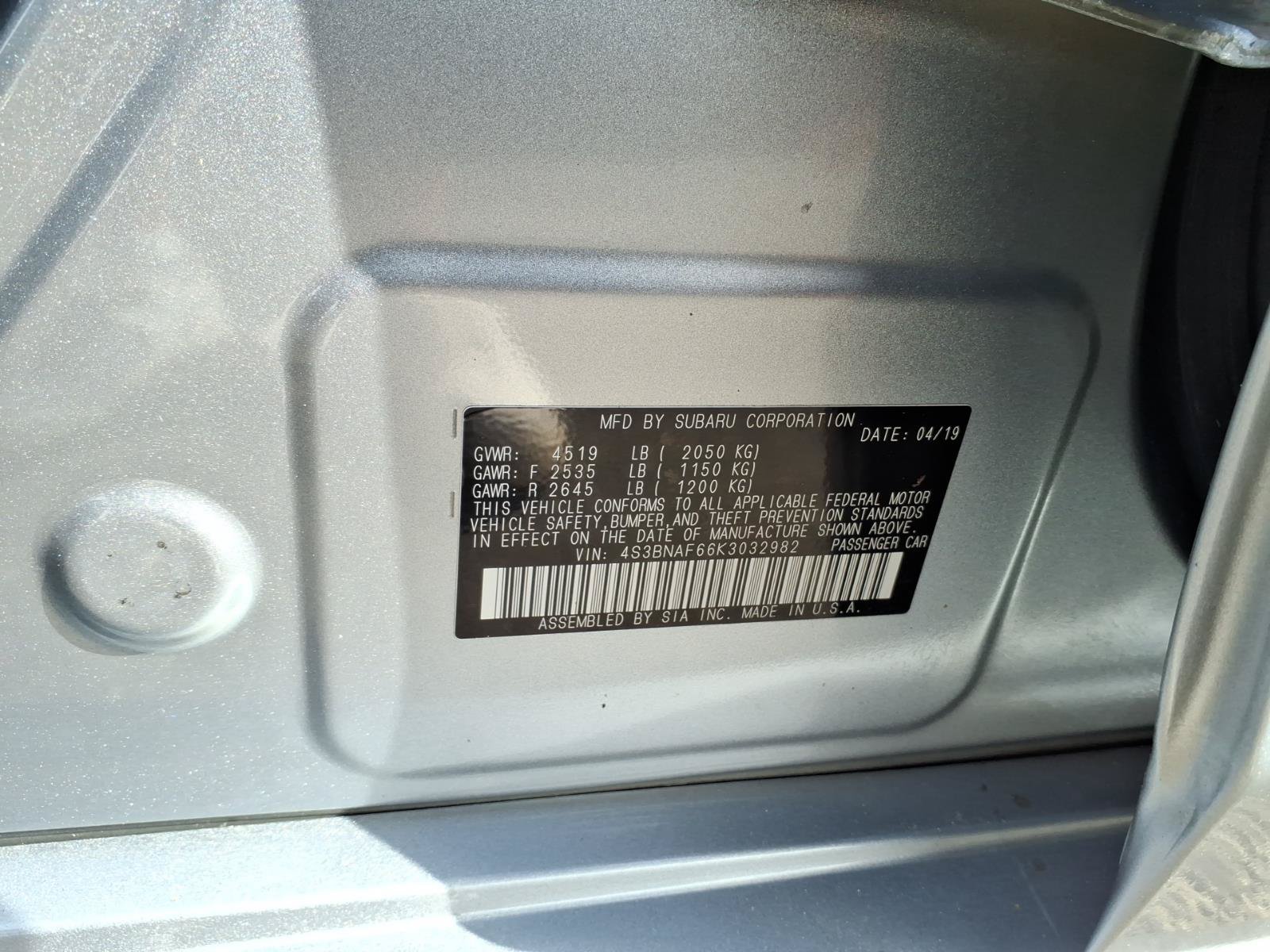 Used 2019 Subaru Legacy 2.5i Premium AWD/4WD image 13