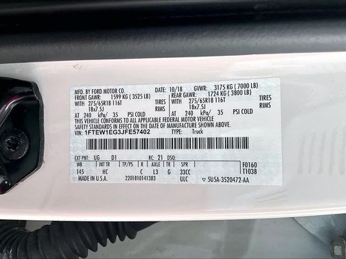 Used 2018 Ford F150 Lariat w/ Equipment Group 501A Mid AWD/4WD image 31