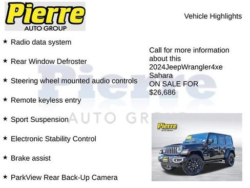 Used 2024 Jeep Wrangler Unlimited Sahara AWD/4WD image 14