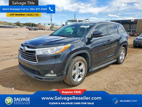 Used 2015 Toyota Highlander Limited Platinum image 1