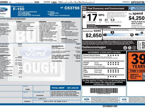 Used 2016 Ford F150 XLT w/ Equipment Group 301A Mid AWD/4WD image 5