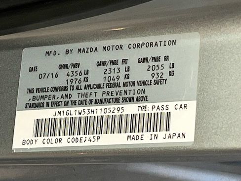 Used 2017 MAZDA MAZDA6 Grand Touring FWD image 34