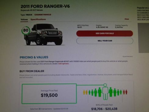 Used 2011 Ford Ranger XLT image 10