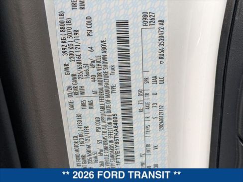 New 2026 Ford Transit 150 Low Roof RWD image 19