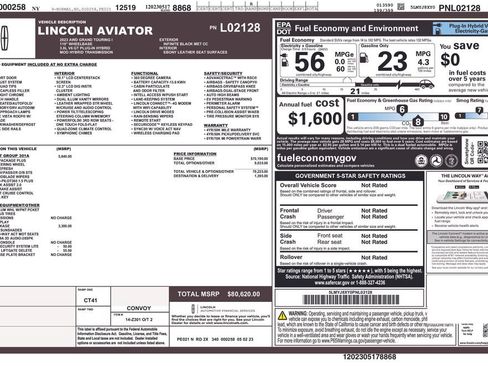 Used 2023 Lincoln Aviator Grand Touring w/ Equipment Group 301A AWD/4WD image 29