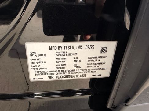 Used 2022 Tesla Model X Plaid AWD/4WD image 22