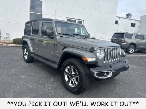 Used 2021 Jeep Wrangler Unlimited Sahara AWD/4WD image 1