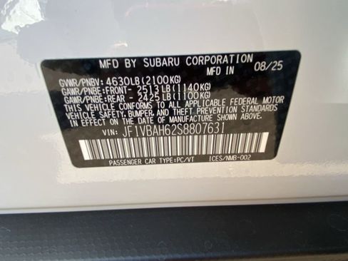 New 2025 Subaru WRX Premium image 32