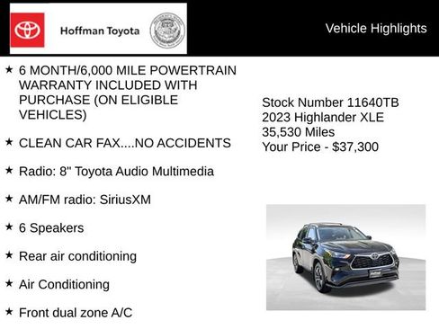 Used 2023 Toyota Highlander XLE AWD/4WD image 5