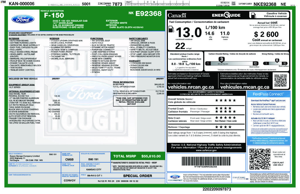 Used 2022 Ford F150 XLT w/ Trailer Tow Package AWD/4WD image 40