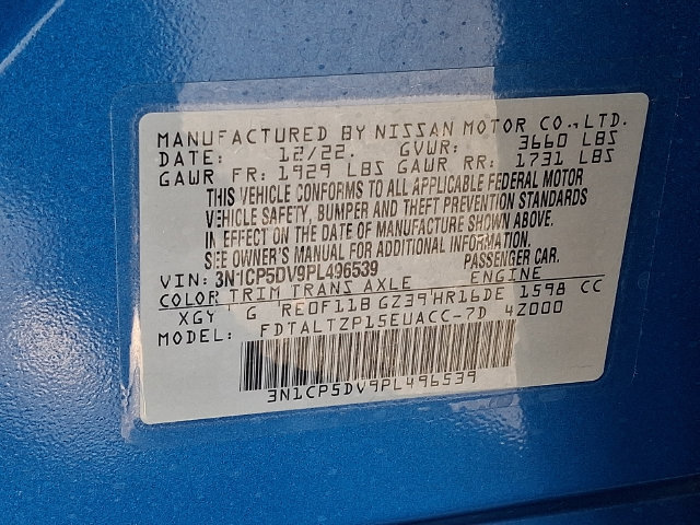 Used 2023 Nissan Kicks SR w/ SR Premium Package FWD image 27