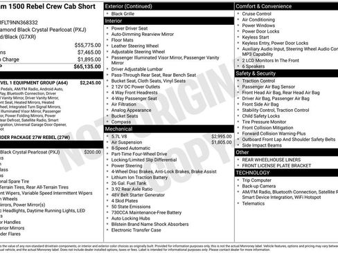 Used 2022 RAM 1500 Rebel w/ Rebel Level 1 Equipment Group image 6