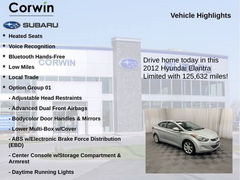 Used 2012 Hyundai Elantra Limited FWD image 6