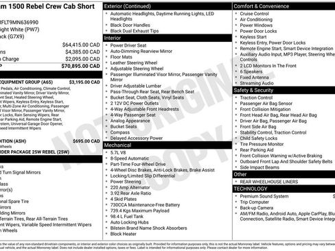 Used 2021 RAM 1500 Rebel w/ Level 2 Equipment Group image 36