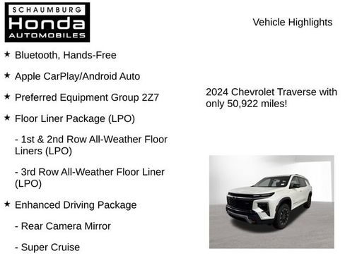Used 2024 Chevrolet Traverse Z71 w/ Enhanced Driving Package AWD/4WD image 8