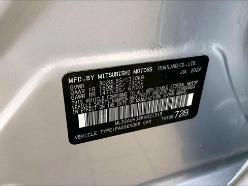 Used 2024 Mitsubishi Mirage ES FWD image 35