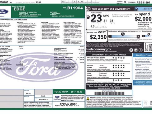 Certified 2024 Ford Edge Titanium w/ Equipment Group 301A AWD/4WD image 12