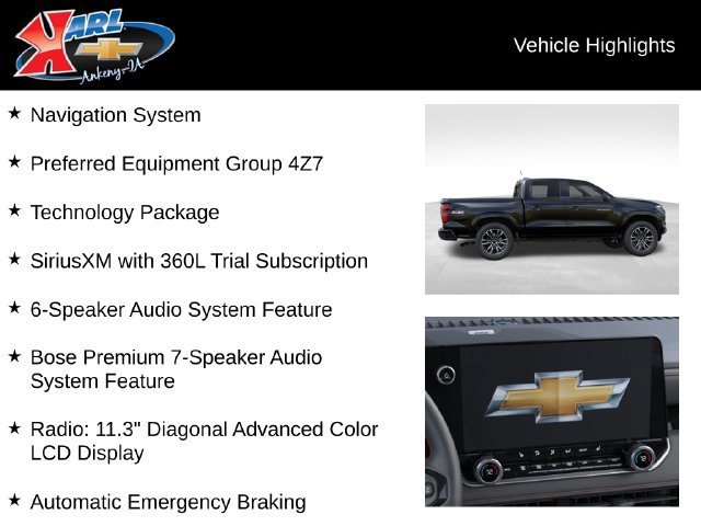 New 2026 Chevrolet Colorado Z71 w/ Technology Package AWD/4WD image 3