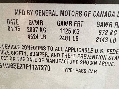 Used 2015 Chevrolet Impala LT w/ LT Sunroof Package FWD image 12