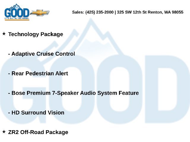 New 2026 Chevrolet Colorado ZR2 w/ Technology Package AWD/4WD image 7